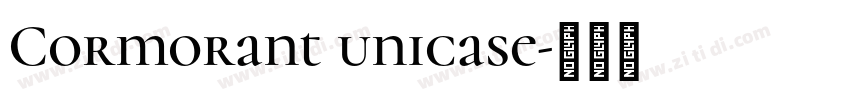 Cormorant unicase字体转换